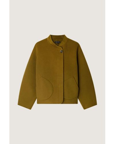 Soeur Windsor Coat Khaki - Green