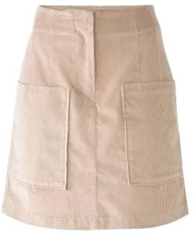 Ouí Stone A Line Skirt Uk 12 - Natural