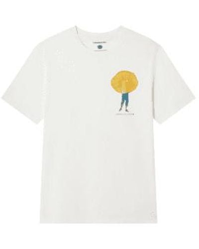 Thinking Mu T-shirt funghi 2 - Blanc