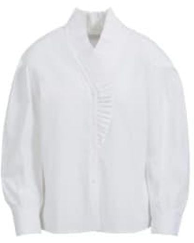 COSTER COPENHAGEN Shirt With Ruffles - Bianco