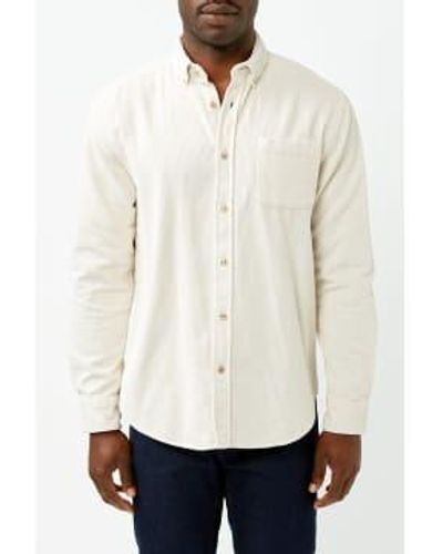 Portuguese Flannel Ecru Lobo Corduroy Shirt / S - White