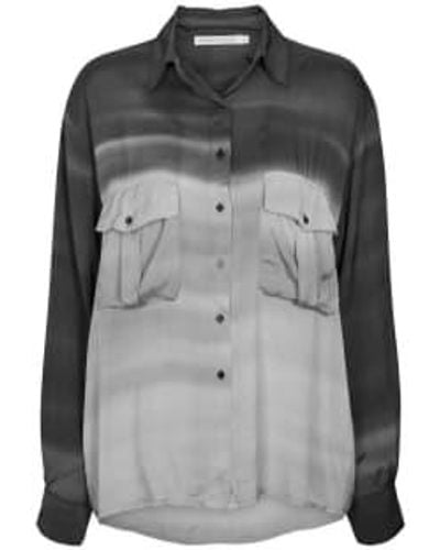 Rabens Saloner Portia Pocket Shirt - Nero