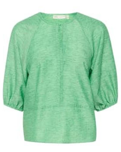 Inwear Herenaiw Blouse Emerald Uk 8 - Green