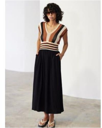 SKATÏE Crocheted Sun Dress S - Black