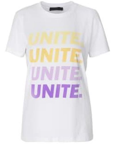 Storm and Marie Storm And Marie Bright White Cotton Unite Grade Tee - Bianco