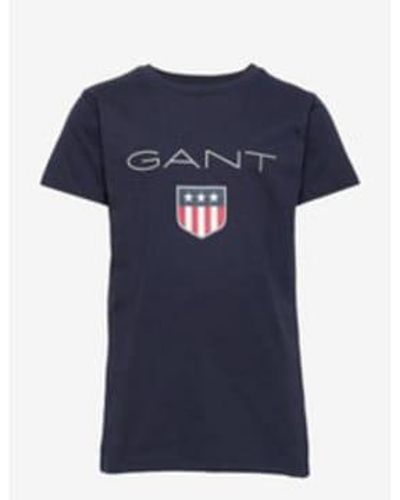 GANT Shield ss t-shirt - Bleu