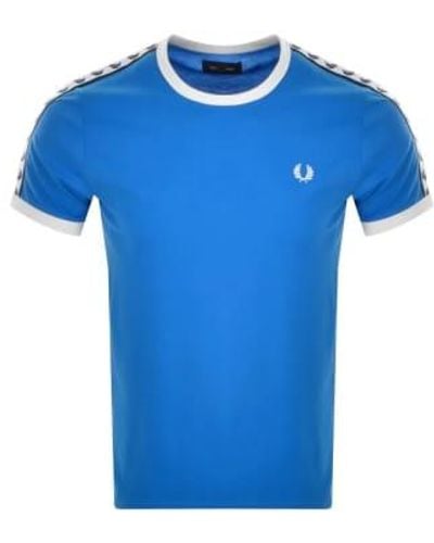 Fred Perry Taped Ringer T-shirt Xl - Blue