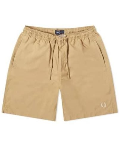 Fred Perry Classic Swin Shorts Warm Stone S - Natural