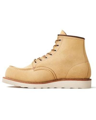 Red Wing 8833 Heritage Work 6 Hawthorne Abilene Leather Boots 44 1/2 - Natural
