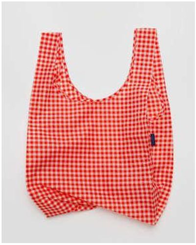 BAGGU Rojo estándar gingham