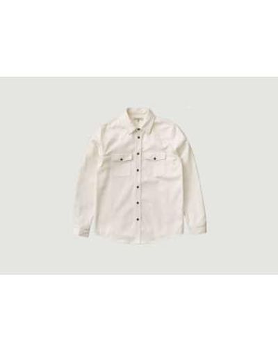 Nudie Jeans George Les Vacances Dyed Shirt - White
