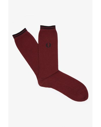 Fred Perry Schnipper Socken - Rot