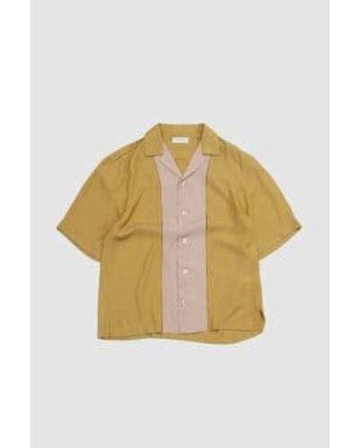 Dries Van Noten Curbank Embroidery Shirt Mustard S - Yellow