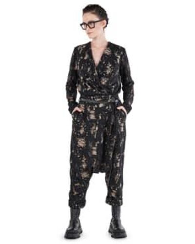 Studiob3 Aw23 Ilusana Patterned Jumpsuit - Black