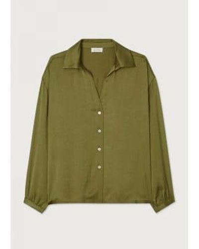 American Vintage Widland Shirt Thyme M/l - Green