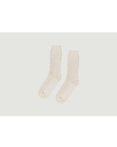 COLORFUL STANDARD Merino Blend Socks 1 - Bianco