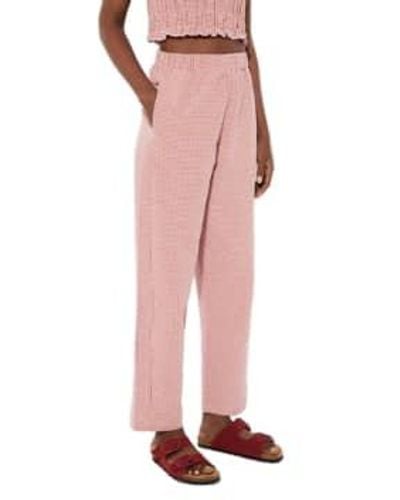 Rita Row Bang Pants Checkered Xs - Pink