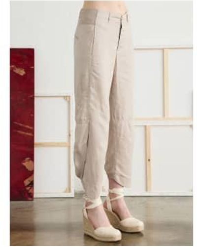 European Culture Cargo Trousers Simply Taupe - Natural