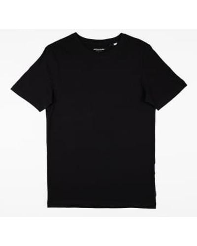 Jack & Jones Camiseta básica algodón algodón orgánico negro