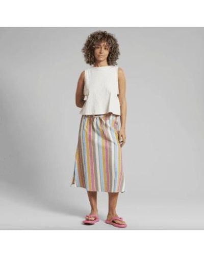 Dedicated Skirt Klippan Club Stripe Multi Colour Xs - Multicolour