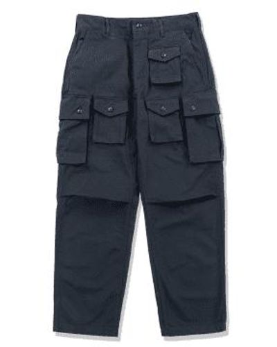 Engineered Garments Fa Pant Cotton Ripstop Dark Navy 1 - Blu