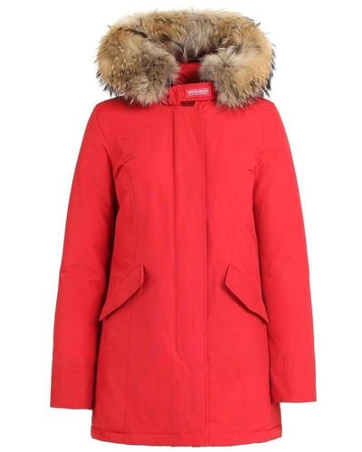 Woolrich Coats red - Rosso