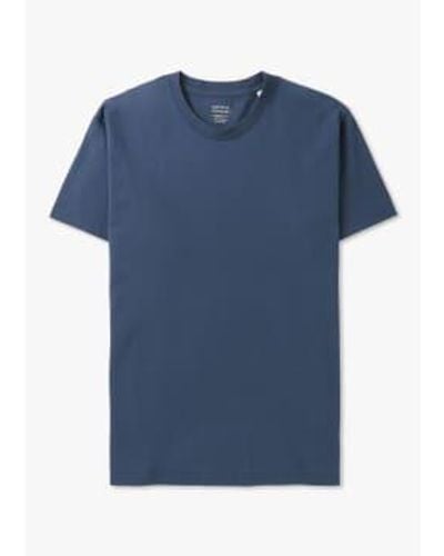 COLORFUL STANDARD Mens Classic Organic T Shirt In Blue