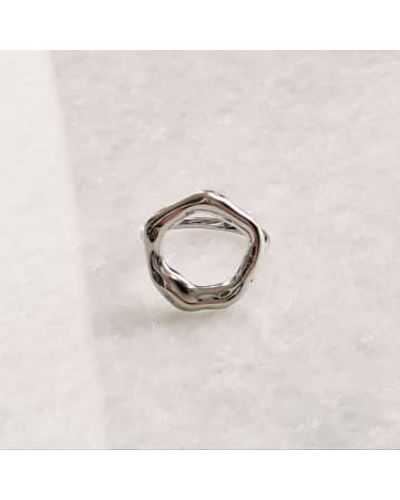 Golden Ivy Millie Stainless Steel Ring - Metallic