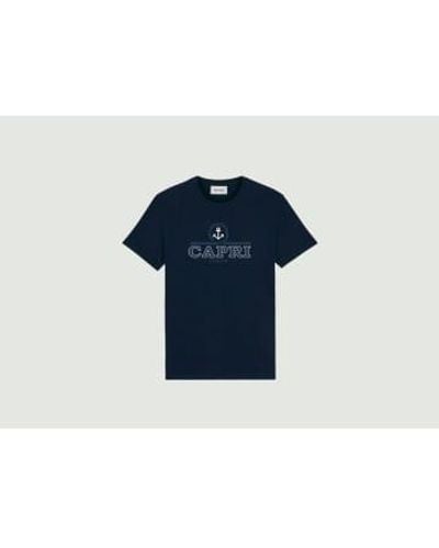 Harmony Capri Anchor Tshirt - Blue