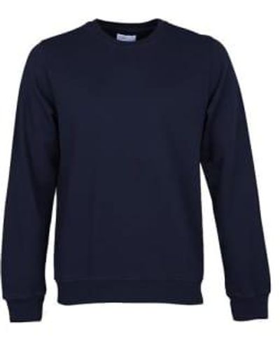 COLORFUL STANDARD Crew Sweat Navy S - Blue