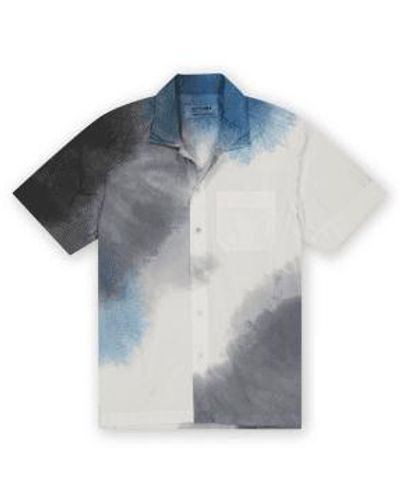 Outland Whole Shirt Gray L / Bleu - Blue