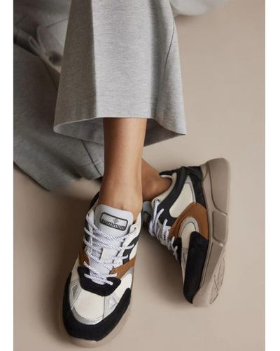Summum Black And Tan Chunky Trainers - Grey