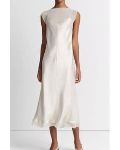 Vince Chiffon Layered Slip Dress Xs / - White