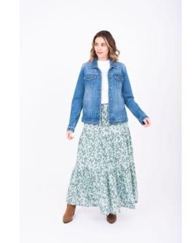 Brakeburn Isabella Maxi Skirt 34 - Blue