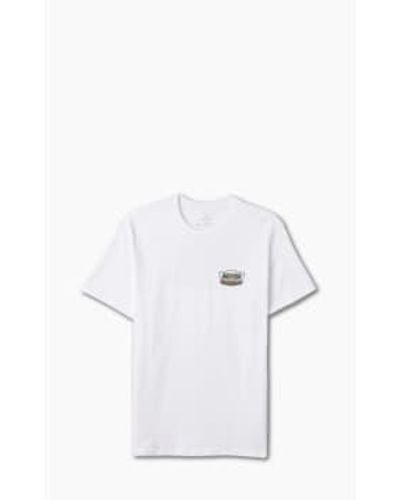 Brixton Pine Needle Regal Ss Stt T Shirt - Bianco