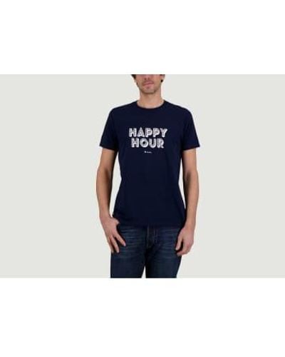 Kulte T-shirt Happy Hour - Bleu