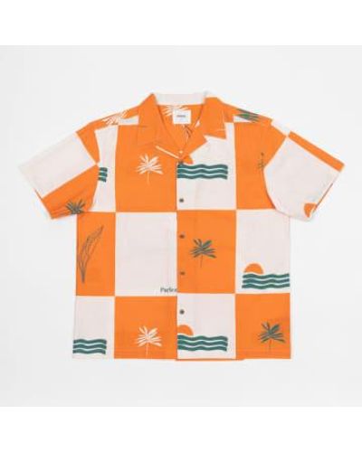 Parlez Cabo Short Sleeve Shirt In - Arancione