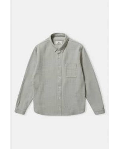 About Companions Reed Crepe Ken Shirt Light / S - Grey