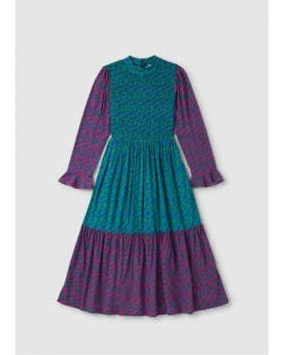 Olivia Rubin S Jules Ripple Print Maxi Dress - Multicolour