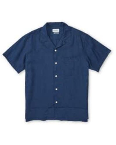 Oliver Spencer Havana Short Sleeve Shirt Lawes - Blue