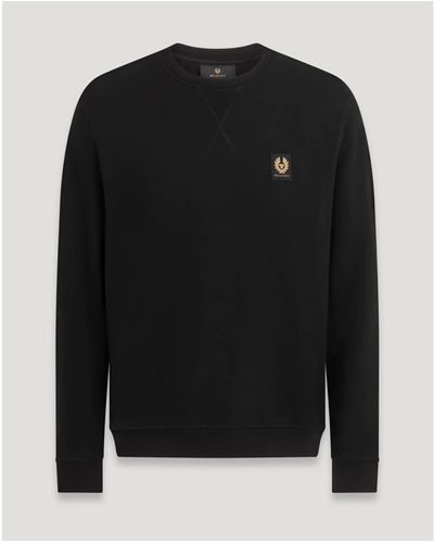 Belstaff Cotton Fleece Sweatshirt Extra Large - Black