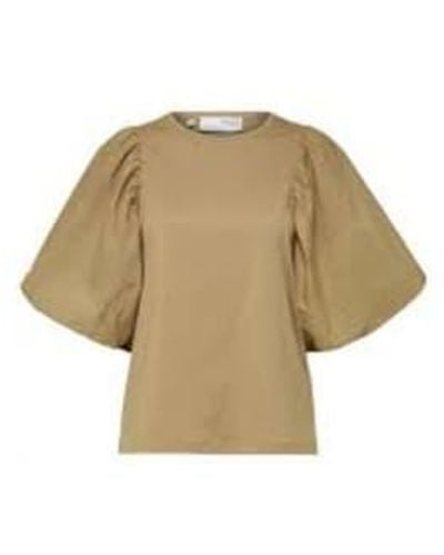 SELECTED Adrianna Tee S - Natural