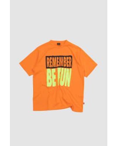 Manastash Recycelter polyester -t -shirt rbf - Orange