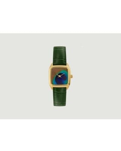 Laps Prima Peacock Leather Watch - Bianco