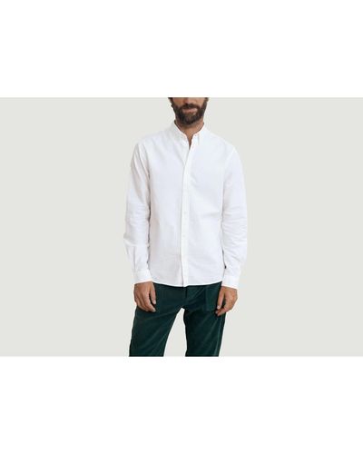 Cuisse De Grenouille White Oxford Shirt