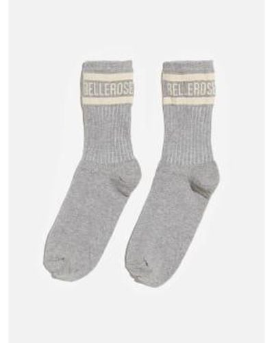 Bellerose Vree socks heather gray - Blanco