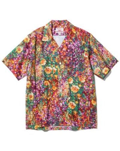 Battenwear Five Pocket Island Shirt Flower Print - Rosso