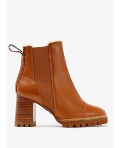 See By Chloé Sbc Mallory Sherling Lined Chelsea Boots 4 - Brown