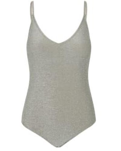Second Female Glint Swimsuit Xsmall - Gray