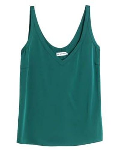 Ahlvar Gallery Shin Silk Tank Emerald - Verde